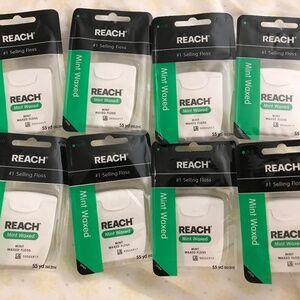 Reach mint waxed dental floss 8 packs dental